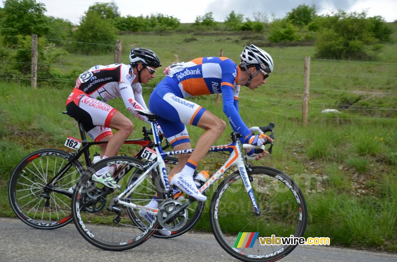 Etienne van Empel (Rabobank DevTeam) & Blaise Sonnery (VC Caladois)