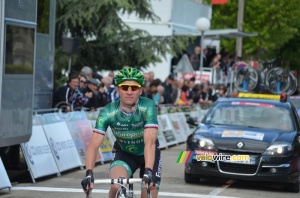 Thomas Voeckler (Europcar) à l'arrivée (316x)