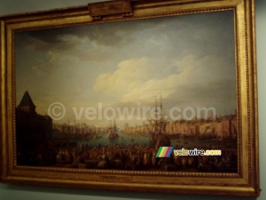 A painting of a French harbor (326x)