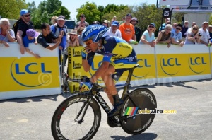 Alberto Contador (Saxo-Tinkoff) at the finish (317x)