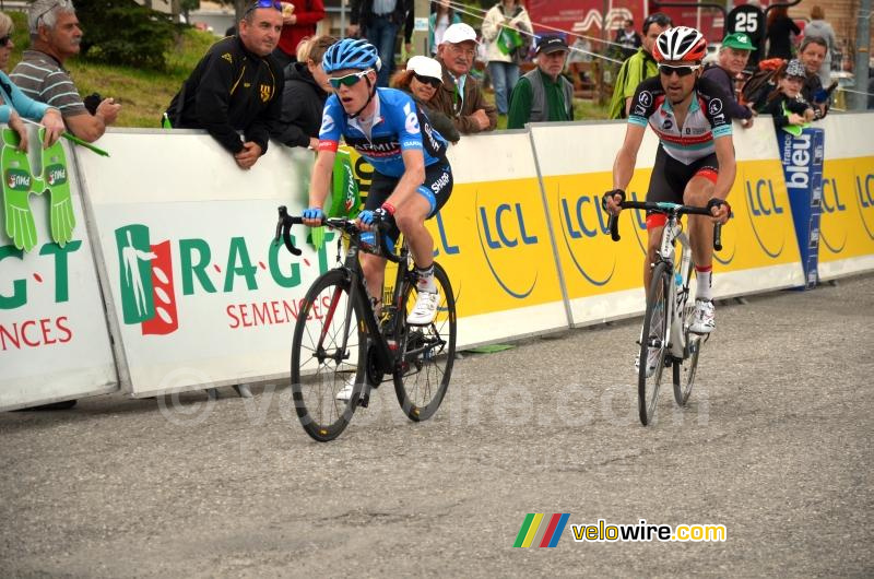 Andrew Talansky (Garmin-Sharp) & Haimar Zubeldia (Radioshack-Leopard)