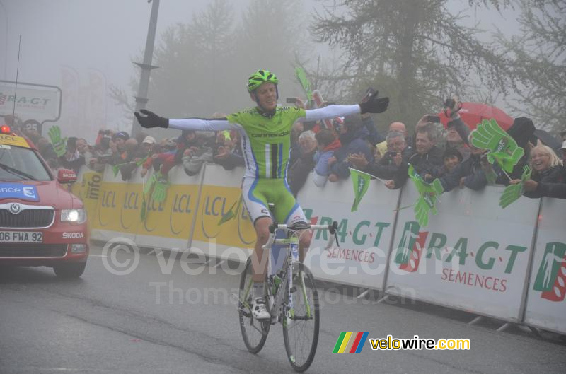 Alessandro de Marchi (Cannondale) in de mist