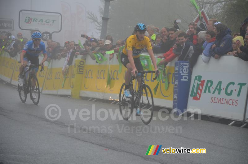 Chris Froome pakt de 2de plaats voor Andrew Talansky