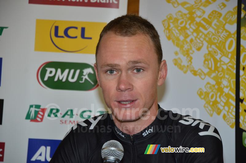 Chris Froome (Sky), winnaar van het Critérium du Dauphiné 2013