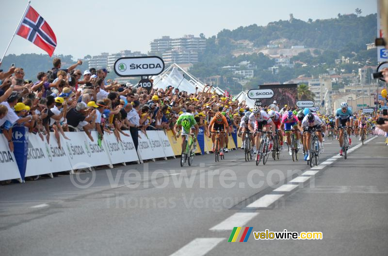 Peter Sagan, André Greipel & Mark Cavendish zetten de sprint aan