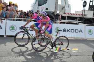 Davide Cimolai & Damiano Cunego (Lampre-Merida) (497x)