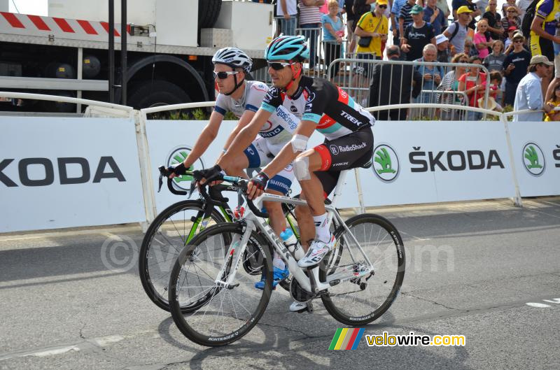 Andreas Klöden (Radioshack) & Johannes Fröhlinger (Argos)