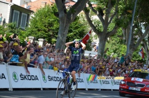 Rui Costa (Movistar) remporte l'étape (597x)