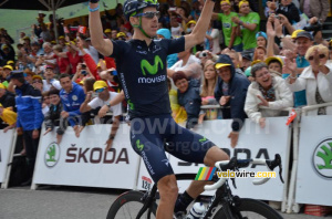 Rui Costa (Movistar) wins the stage in Le Grand-Bornand (2) (645x)