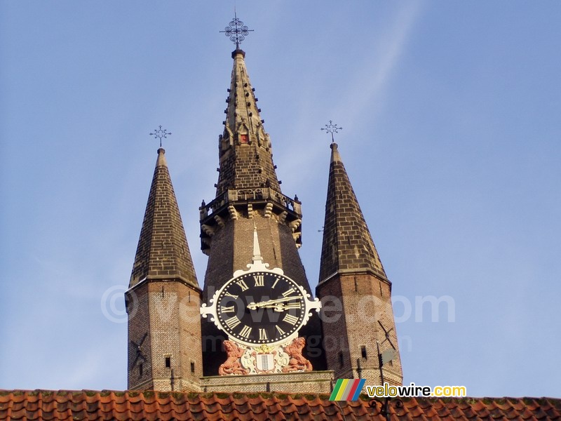 En van de vele kerken in Delft