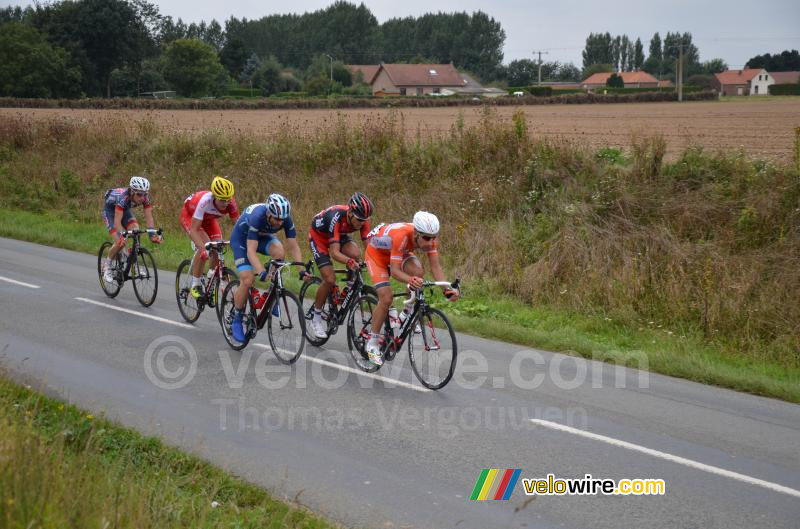 De kopgroep vlakbij Enguinegatte