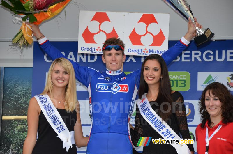 Arnaud Démare (FDJ.fr) op het podium