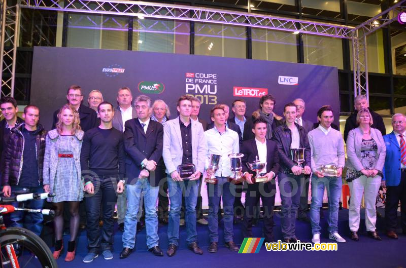 De Franse wielersport vertegenwoordigd op het podium