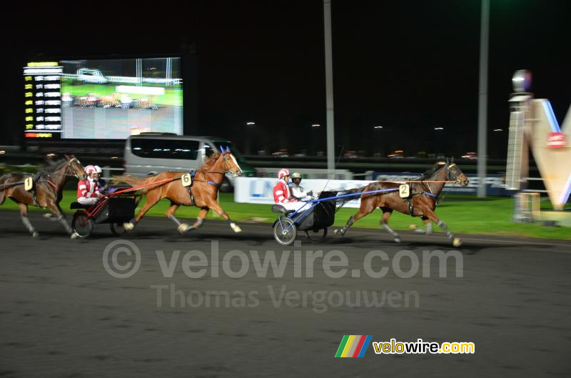 Sandy Casar wint de sulkies wedstrijd