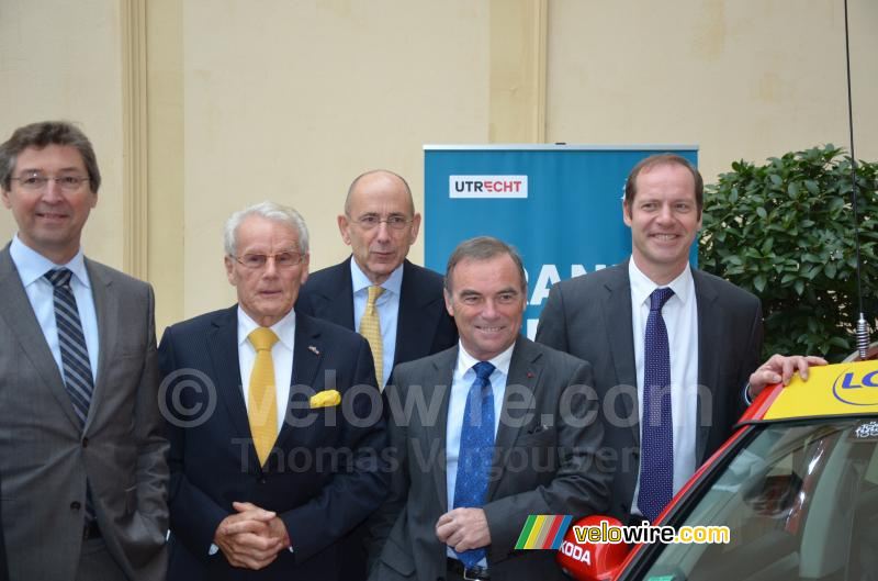 Aleid Wolfsen, Jan Janssen, Ed Kronenburg, Bernard Hinault & Christian Prudhomme
