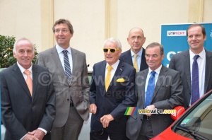 Joop Zoetemelk, Aleid Wolfsen, Jan Janssen, Ed Kronenburg, Bernard Hinault & Christian Prudhomme (1181x)