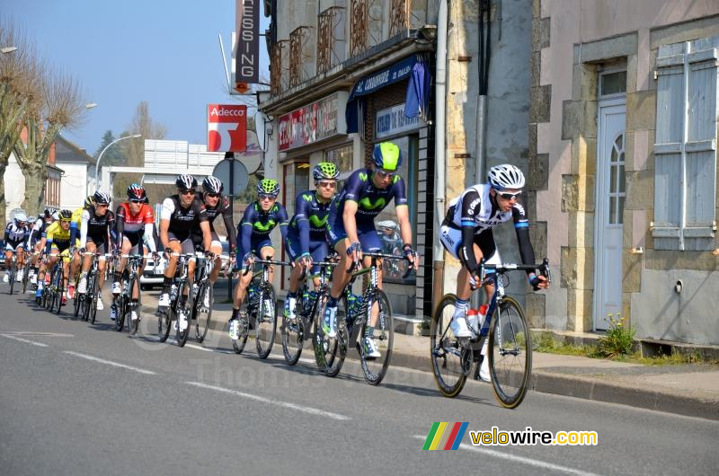 Het peloton in Decize