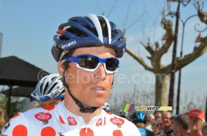 Sylvain Chavanel (IAM Cycling) en maillot à pois (584x)