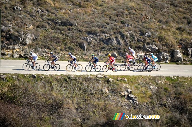 De kopgroep op de Col de Vence