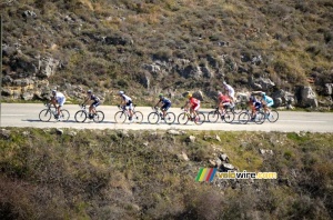 Le groupe de tête sur le Col de Vence (501x)