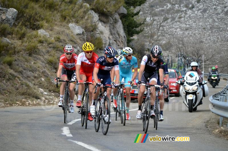 De kopgroep op de Col de l'Ecre