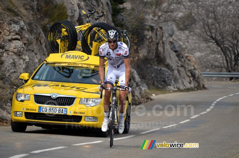 Brice Feillu (Bretagne-Séché) op de Col de l'Ecre