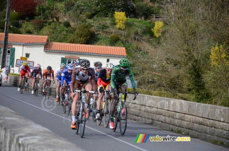 De kopgroep in de 9de ronde