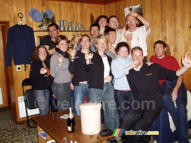 Virginie, Cédric, Virginie, Ellen, Marco, Marie-Laure, Aude, Sébastien, Olivier, Anne-Cécile, Florent, Thomas & Bernard