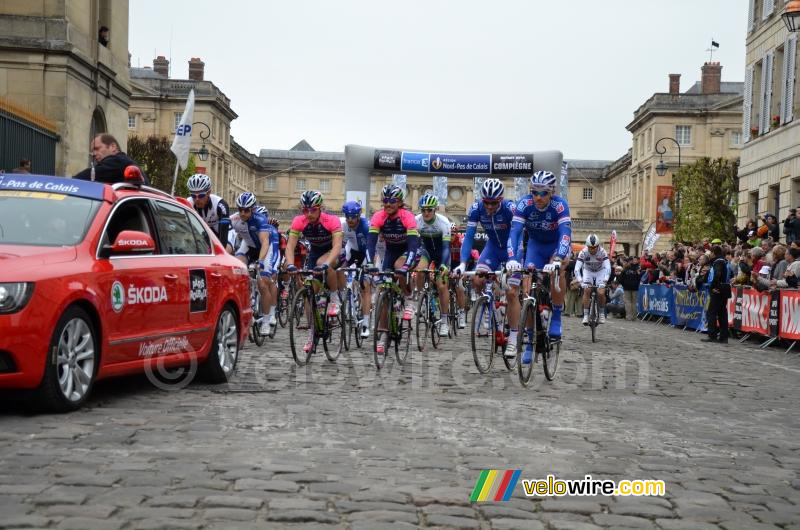De wedstrijd is onderweg