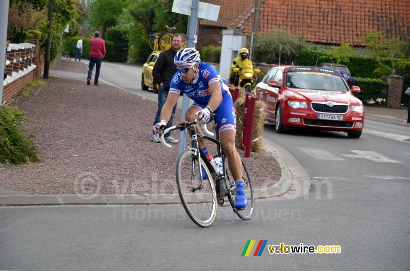 David Boucher (FDJ.fr) op weg naar kasseistrook 15