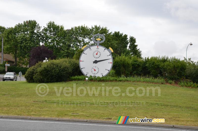 De tijdrit kwam langs Saint-Georges-lès-Baillargeaux