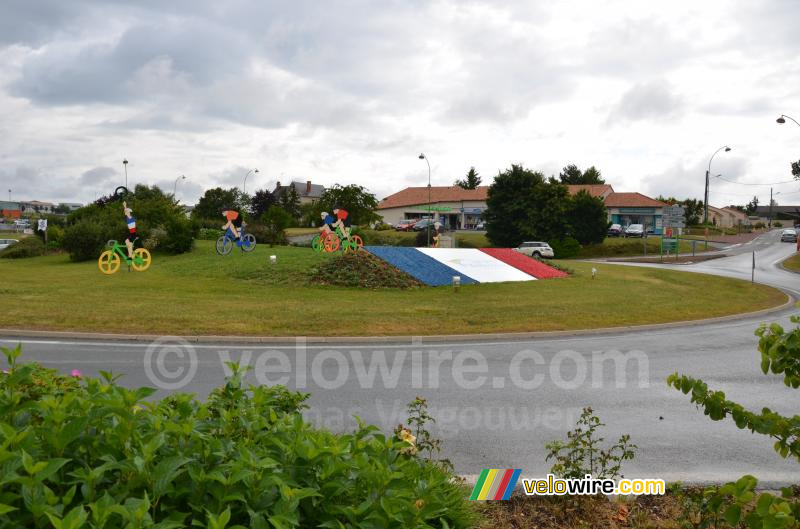 Decoratie voor de Franse kampioenschappen in Saint-Georges-lès-Baillargeaux