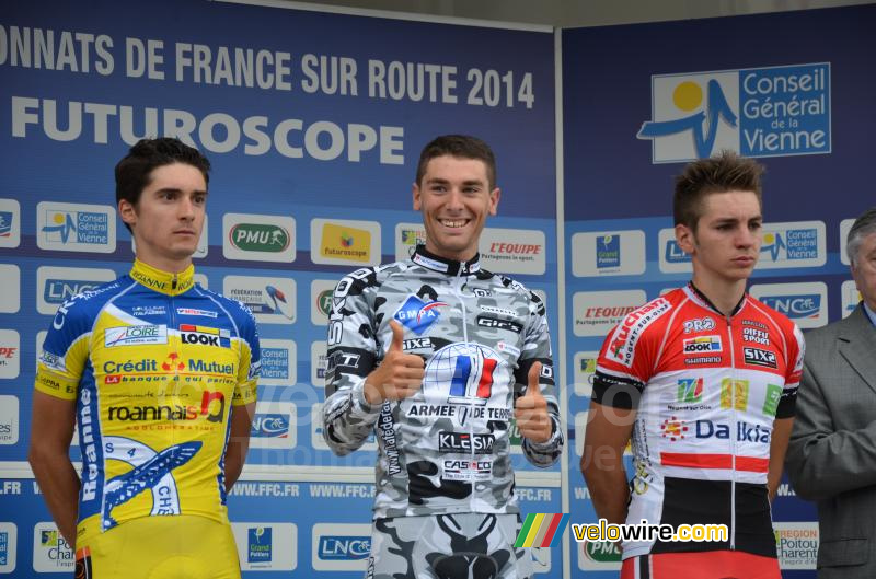 Yann Guyot (Armée de Terre) blij op het podium