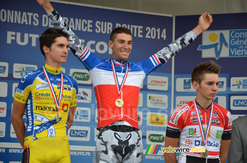 Yann Guyot (Armée de Terre) viert zijn overwinning