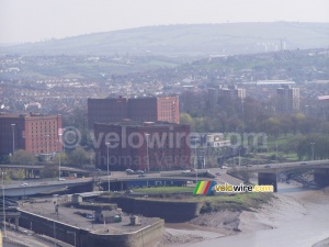 Une partie de Bristol vu depuis Suspension Bridge (194x)