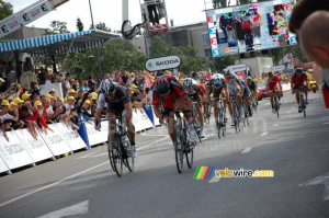 Le sprint pour la 2eme place : Fabian Cancellara (542x)