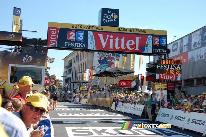 De finish in Saint-Etienne