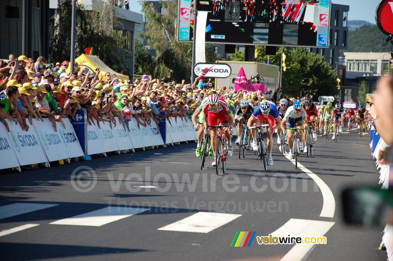 Alexander Kristoff (Katusha) op weg naar de overwinning
