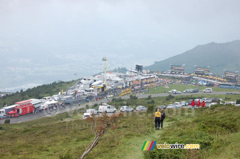 De finishzone op Hautacam