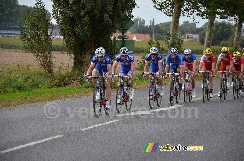 Het peloton in Norrent Fontes