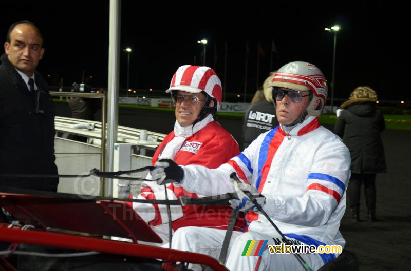 Vincent Lavenu (AG2R La Mondiale) na de sulkys race
