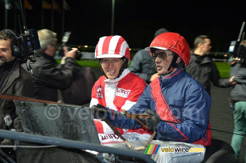 Julien Simon (Cofidis) na de sulkys race