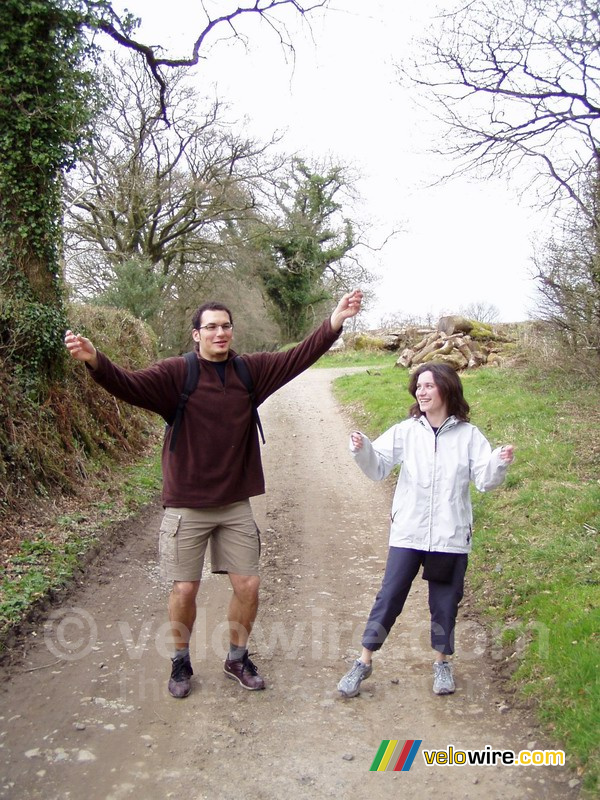 Cédric & Marie dansend (??) in Dartmoor National Park