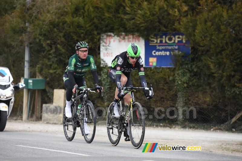 Anthony Delaplace (Bretagne-Séché) & Thomas Voeckler (Europcar) in de kopgroep (3)