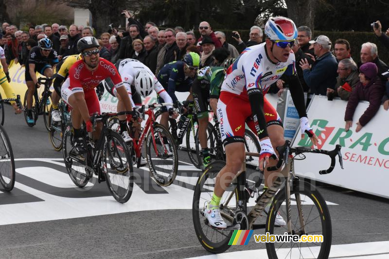 Alexander Kristoff (Katusha), winnaar in Contres