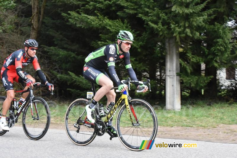 Florian Vachon (Bretagne-Séché) & Philippe Gilbert (BMC) in de kopgroep (2)