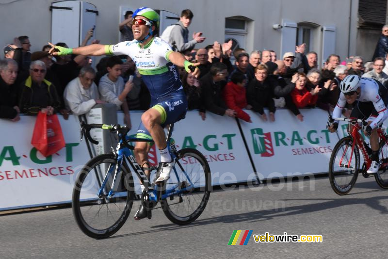 Michael Matthews (Orica-GreenEDGE), winnaar in Saint-Pourçain-sur-Sioule