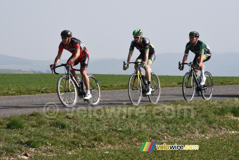 Philippe Gilbert, Florian Vachon & Thomas Voeckler op de Côte de Vicq