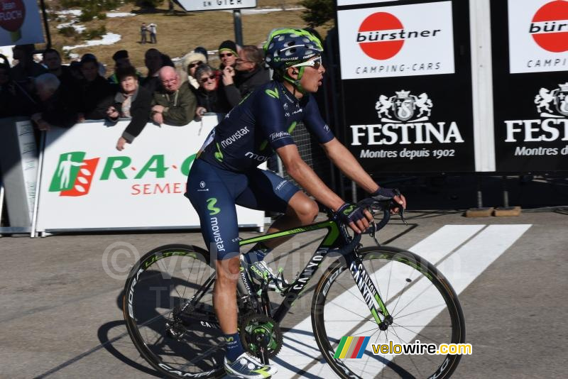 Dayer Quintana (Movistar), aan de finish