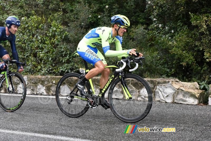 Rafal Majka (Tinkoff-Saxo) en José Joaquin Rojas